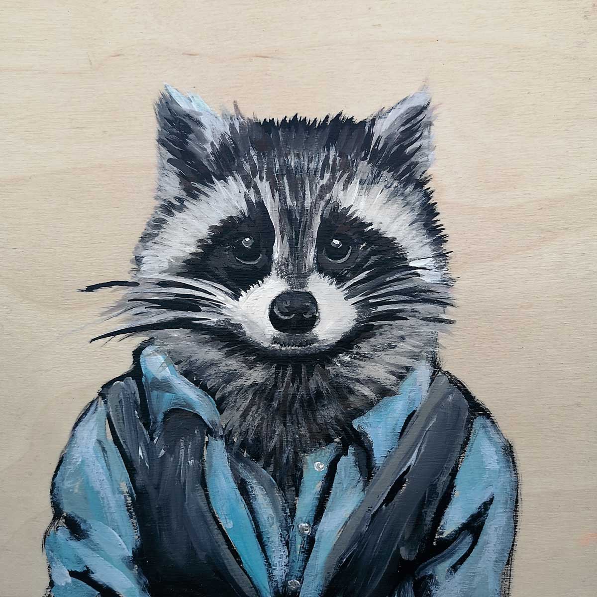 Raccoon in a Vest